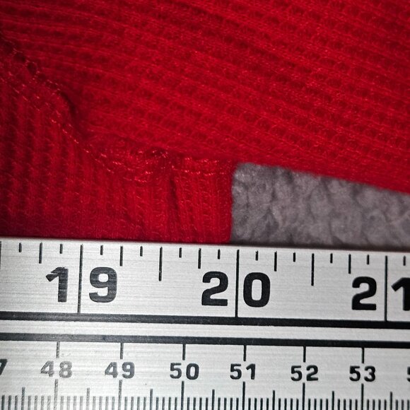 Karen Scott Sport Womens Red Waffle Knit Long Sleeve Pullover Size M Soft & Brea - Picture 8 of 15